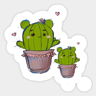 cute cactus plant Sticker